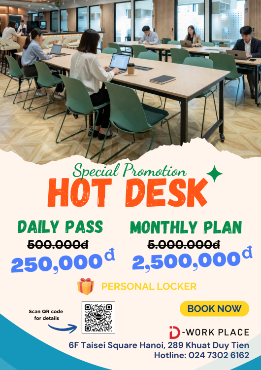 Hot desk promotion