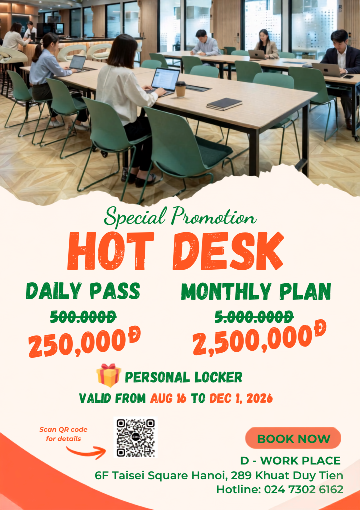 Hot desk promotion
